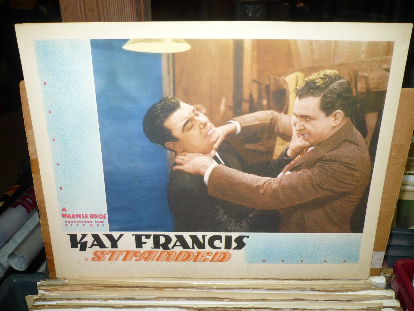 STRANDED, orig LC (George Brent fights Barton MacLane) – 1935 / NO Kay Francis