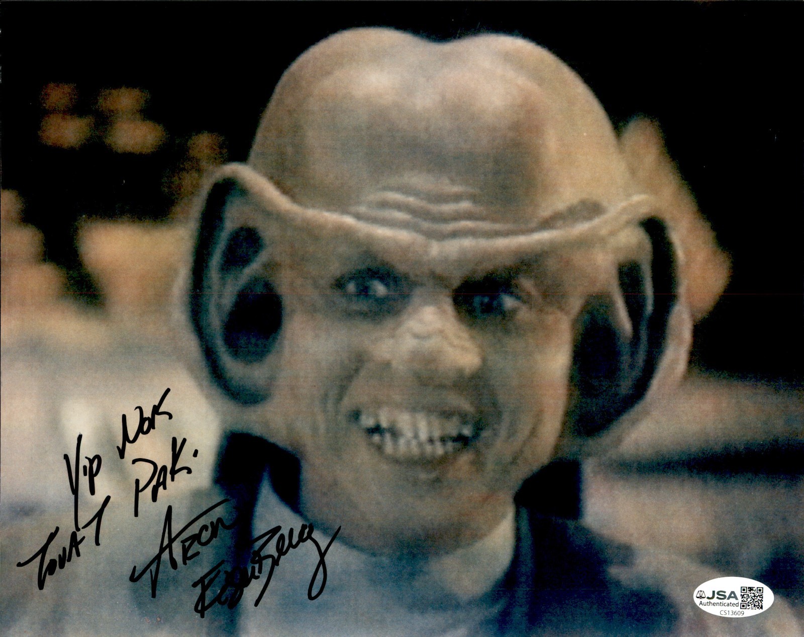 Aron Eisenberg Signed Star Trek Deep Space Nine DS9 “Nog” 8×10 Photo #13 JSA COA