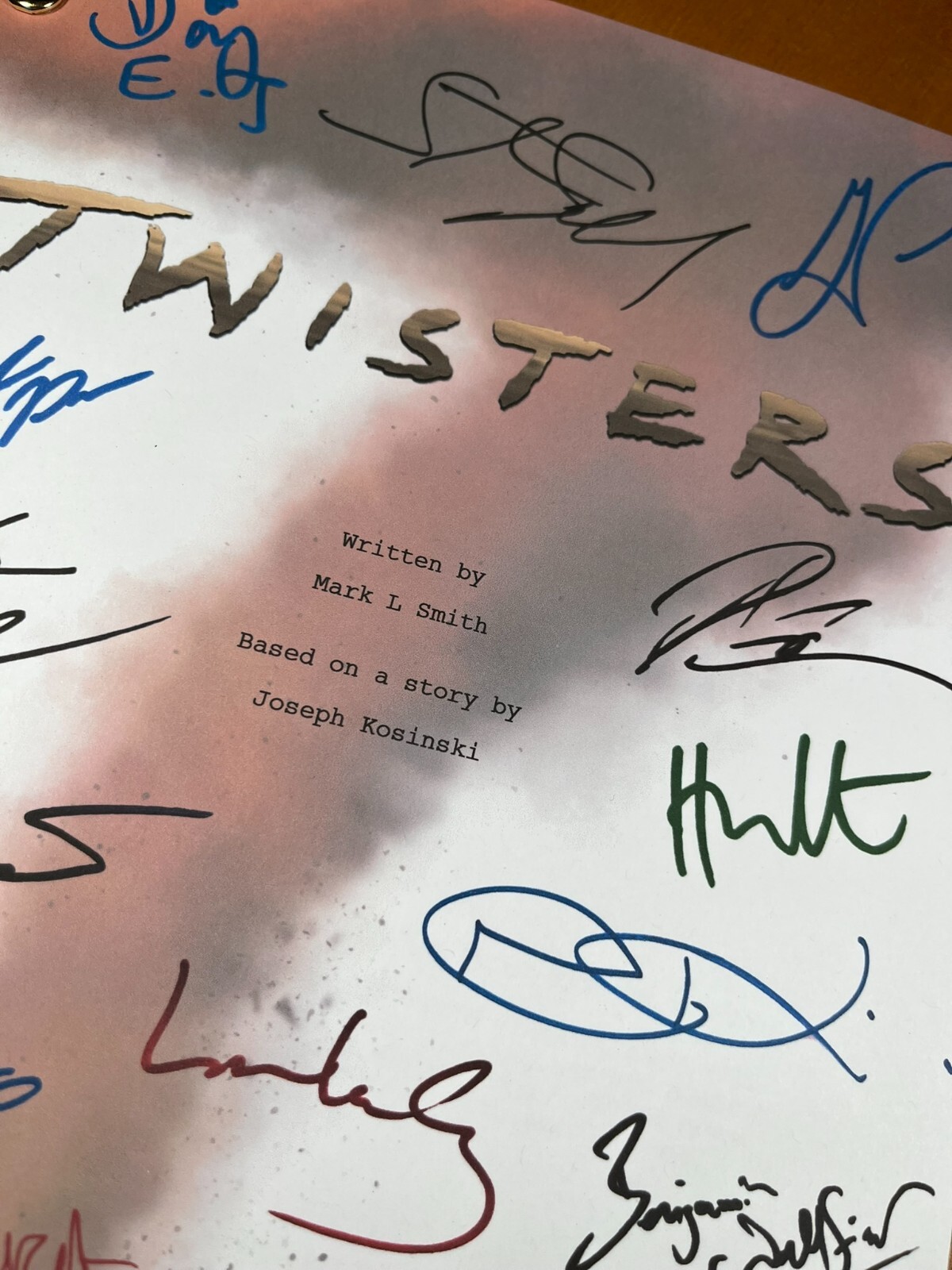 Twister & Twisters Scripts Signed- Autograph Reprints- Tornadoes- Twister Movie