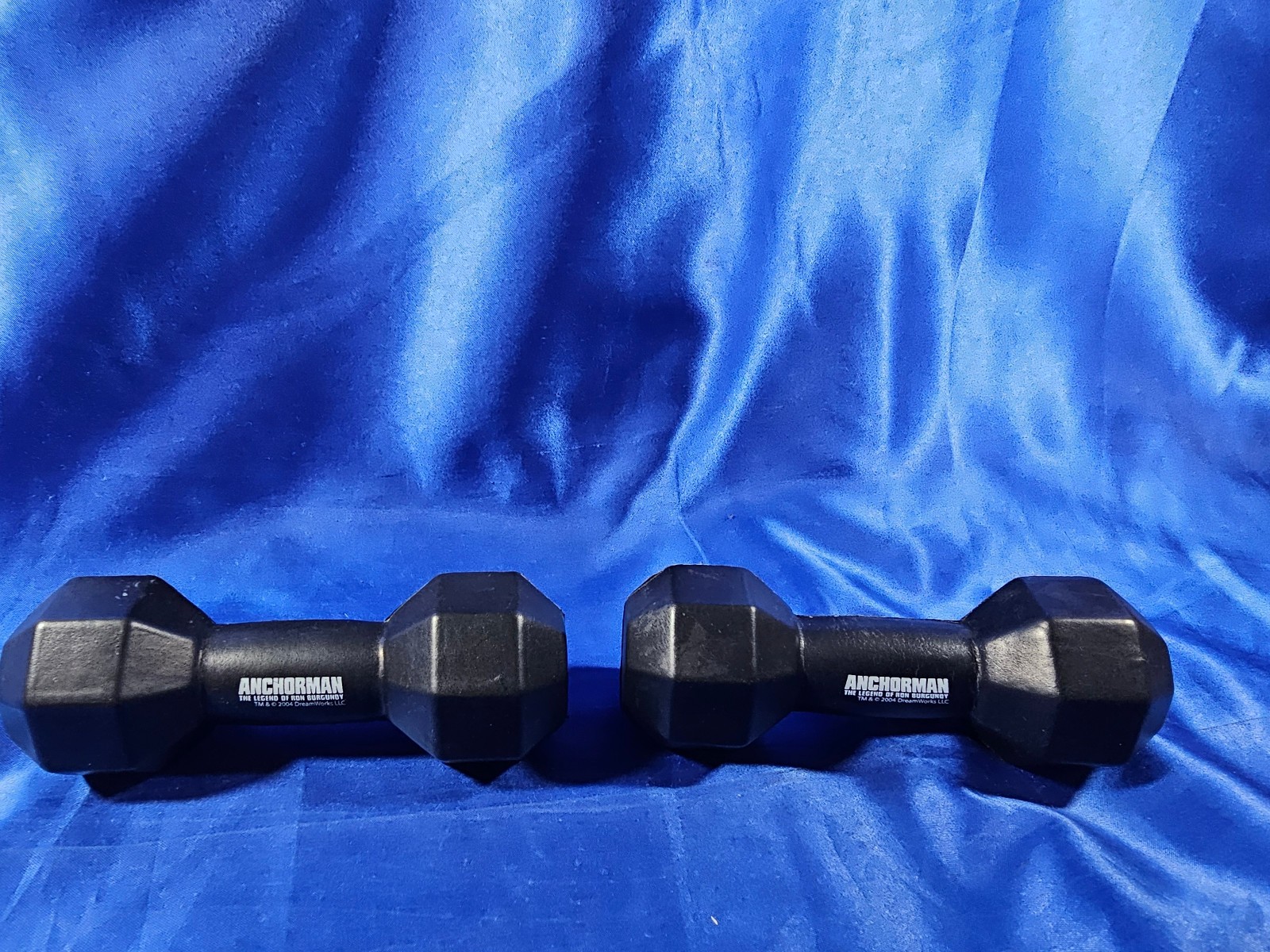 ANCHORMAN Promo Rare Funny DumBells WILL FERRELL RON BURGUNDY STRESS BALL