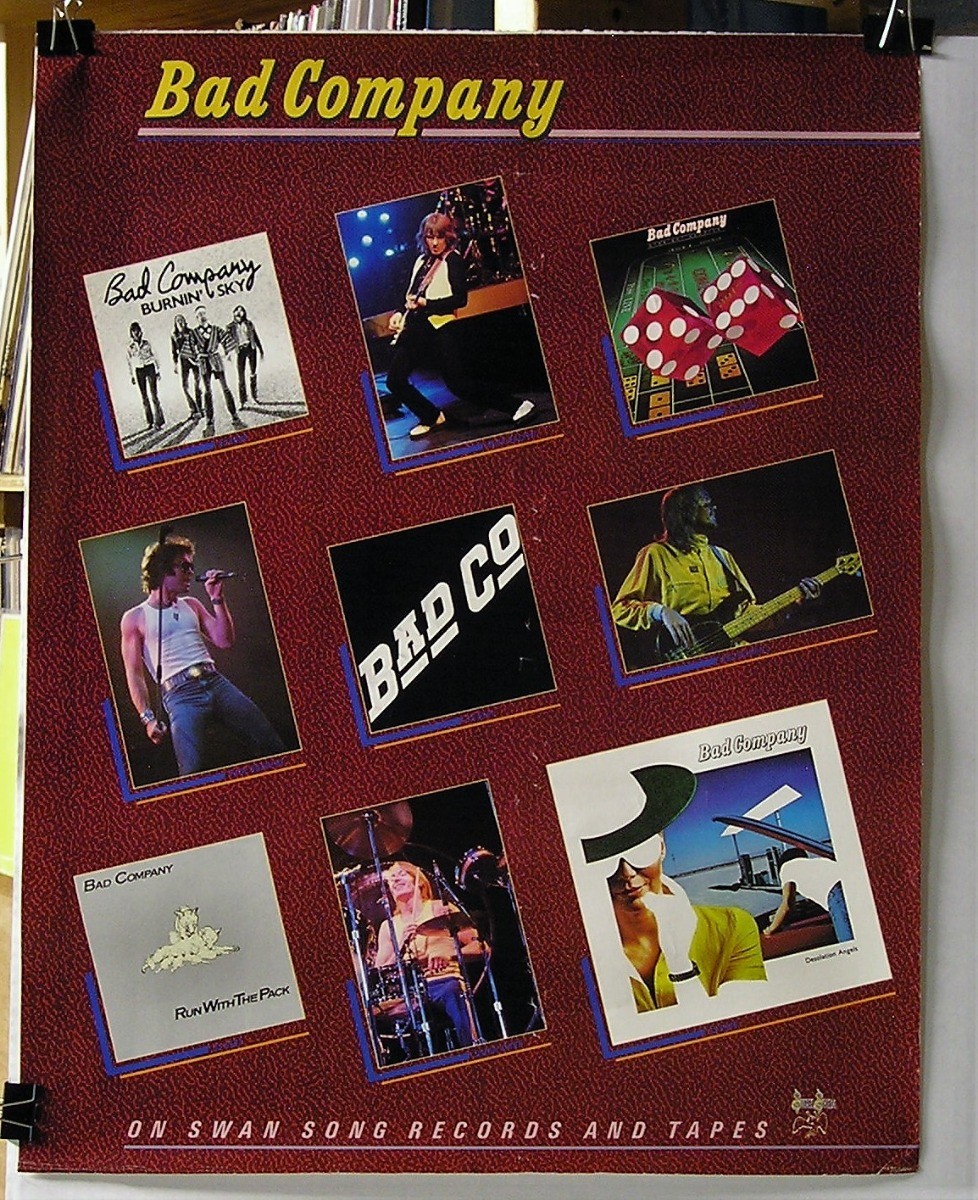 Bad Company-Desolation Angels & Catalog-ORIG. 1979 US 22×20 PROMO Poster!