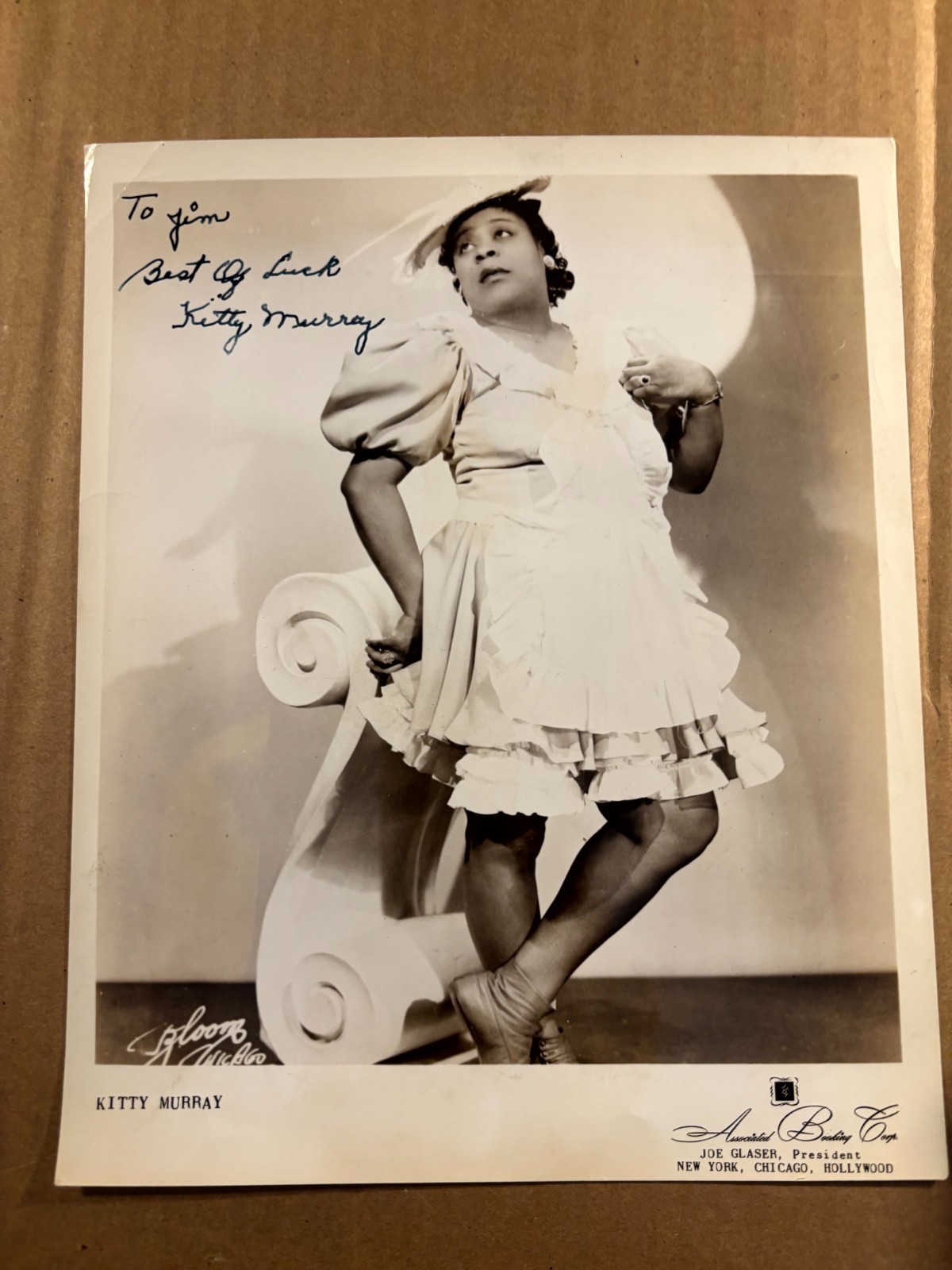 Kitty Murray Very Rare Early Autographed 8/10 Photo 40s Comic Dancer Jazz Lionel
