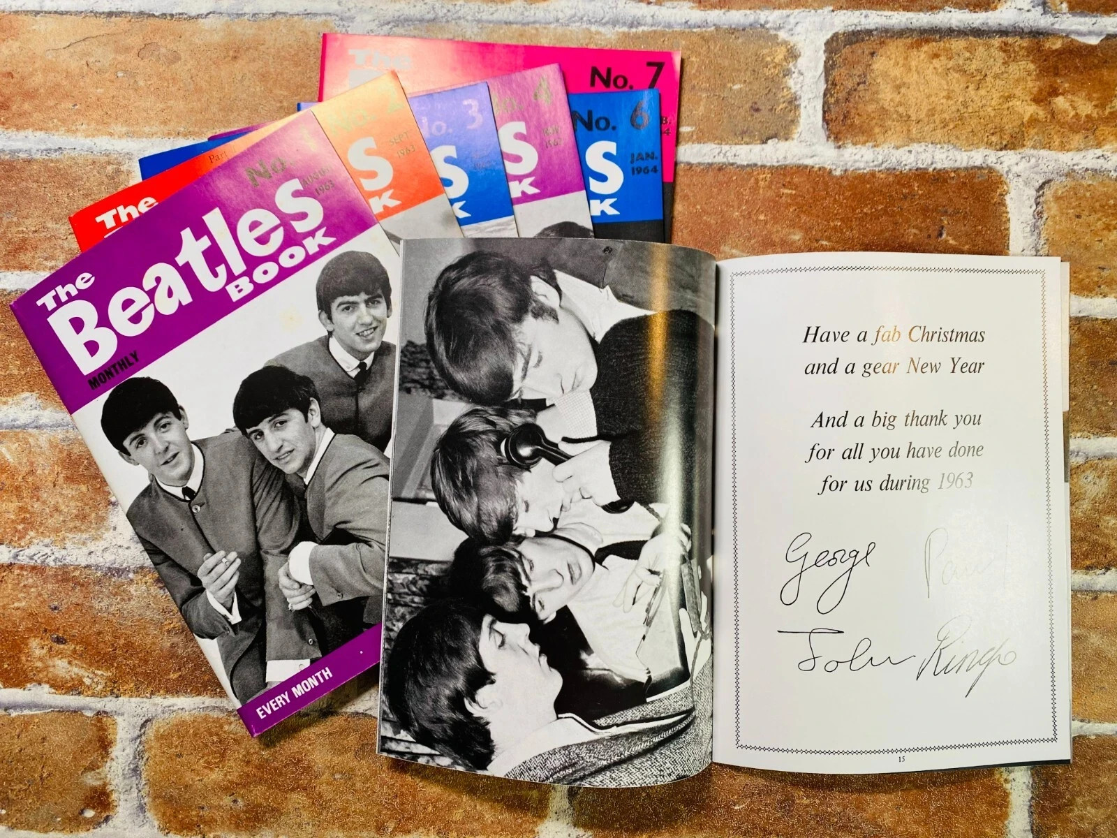 THE BEATLES MONTHLY BOX Limited Edition All 77 Official Fan Club Books Rare