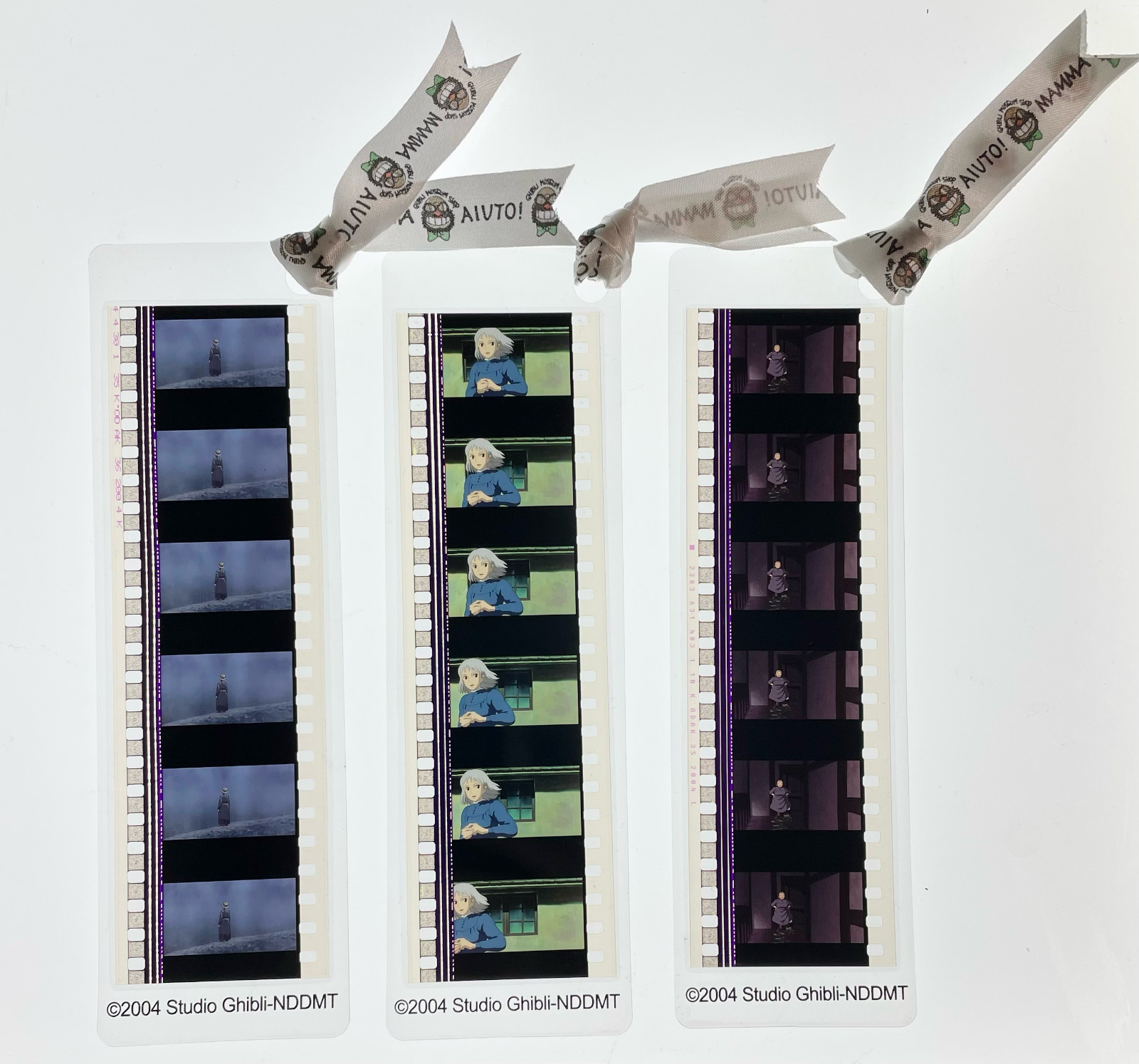 Howl’s Moving Castle 35mm film bookmark 6 cell Studio Ghibli Museum LTD