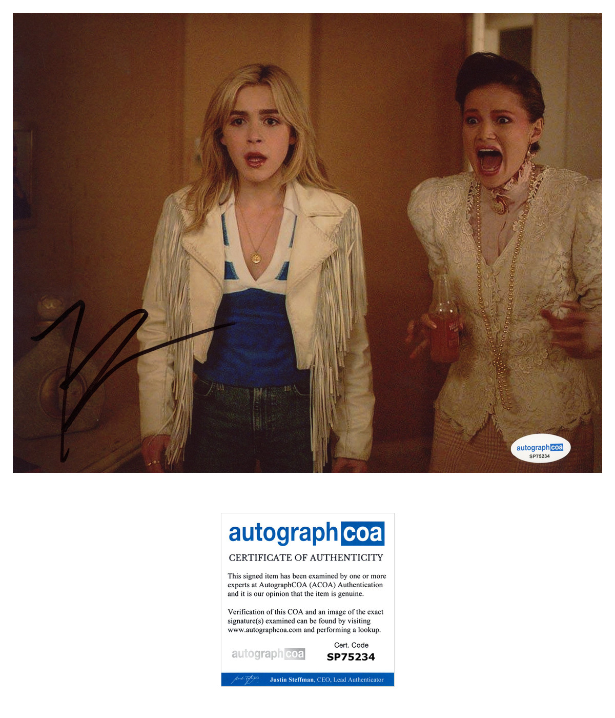 Kiernan Shipka ‘Totally Killer’ Signed 8×10 Photo ‘Jamie Hughes’ ACOA