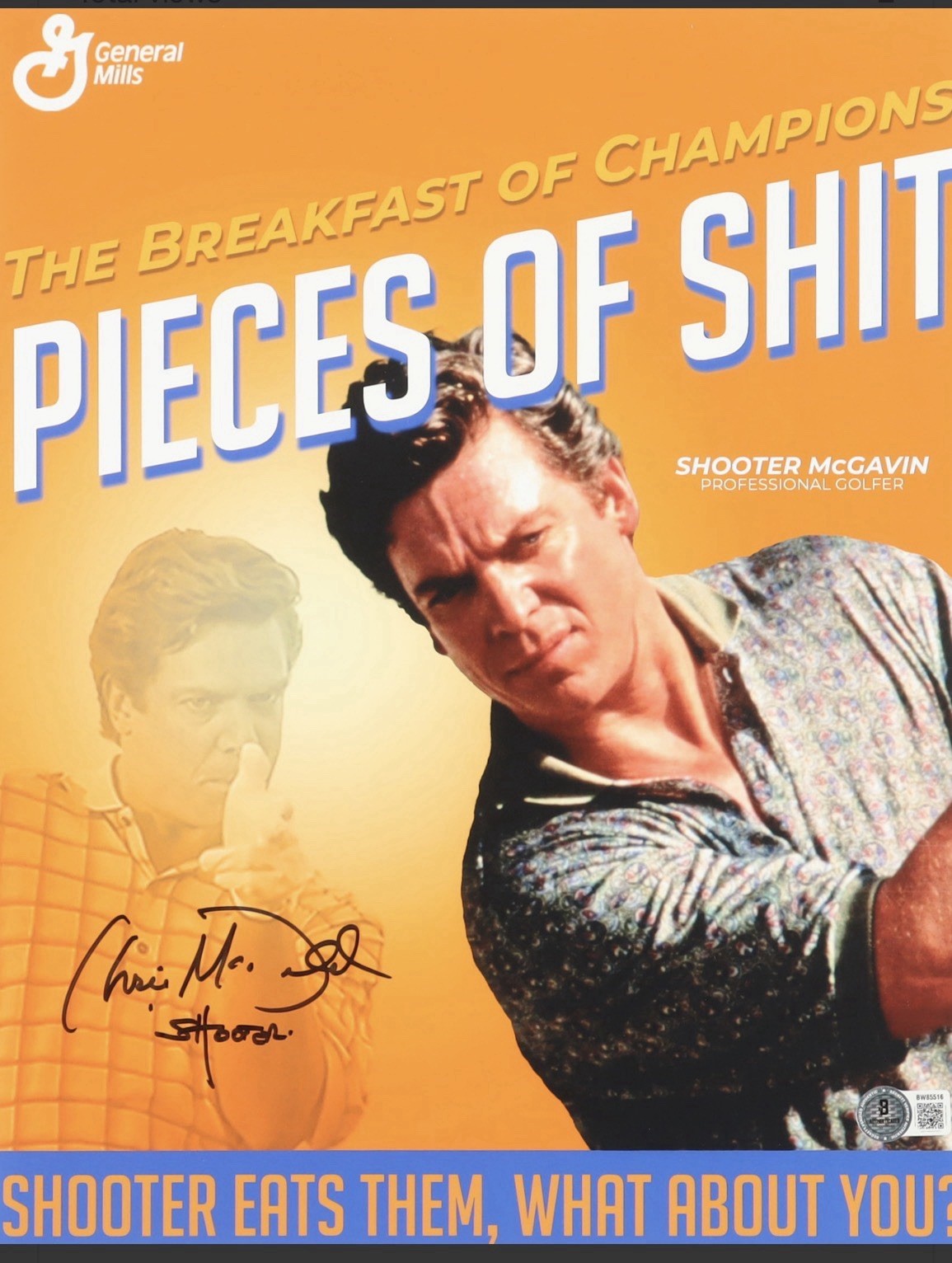 Christopher McDonald Signed 11×14 Photo Inscribed “Shooter” Beckett