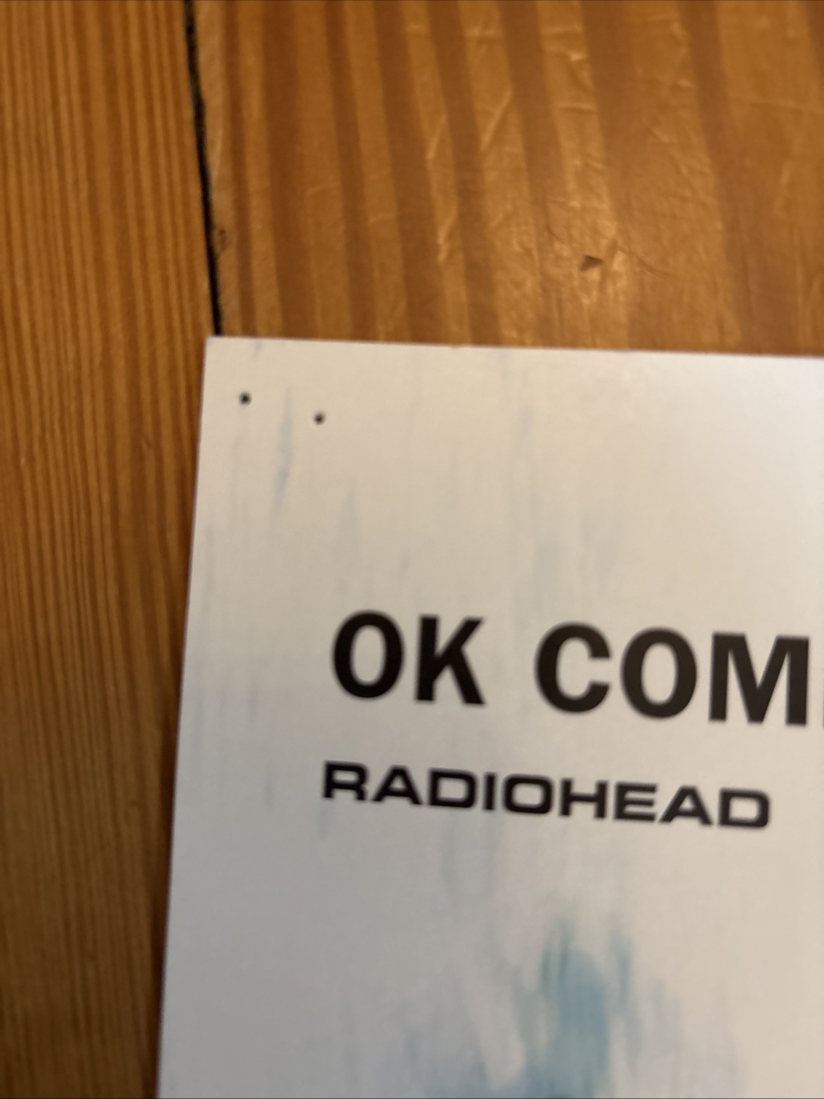 Radiohead OK Computer 1997 Record Store Promo Flat 2 Sided 12” By 12”