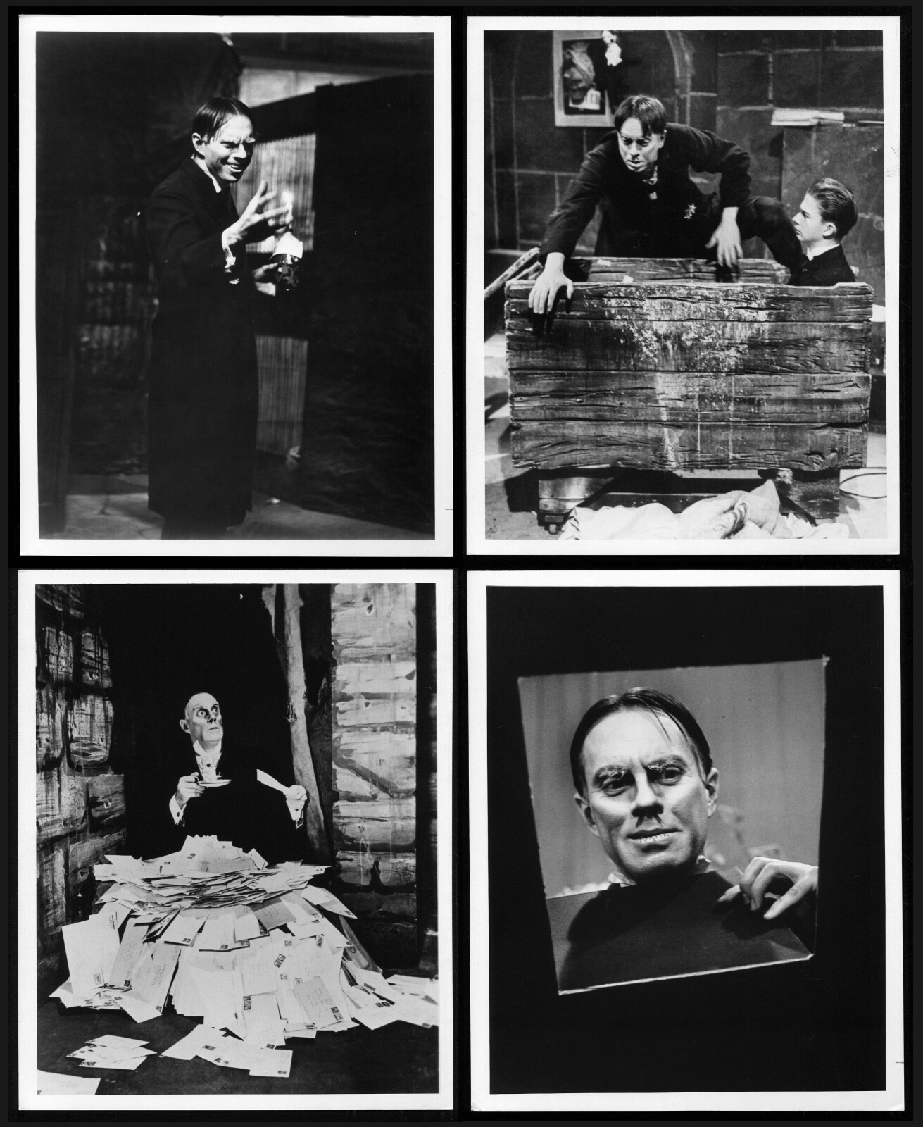 ZACH Zacherle ZACHERLEY The Cool Ghoul TV HORROR HOST Lot of 4 PHOTOS