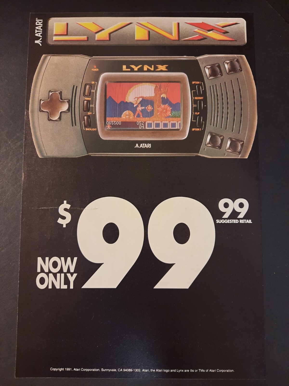 ATARI Lynx Video Game System Promo Art ~ Vintage Comic Page PRINT AD 1991