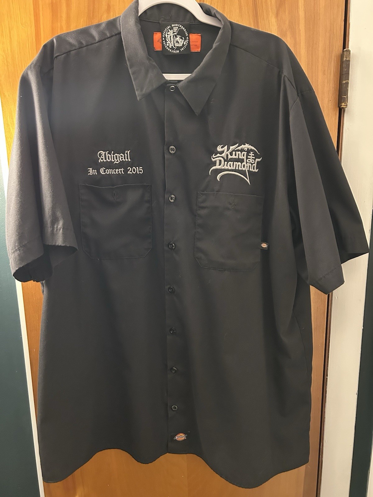 King Diamond “Abigail In Concert 2015” Dickies Brand WorkShirt 2XL,used