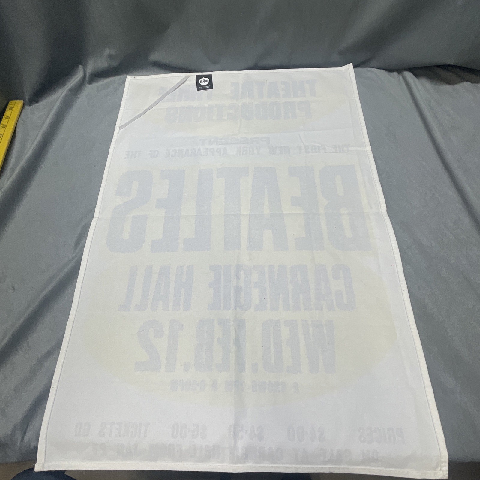 The Beatles Carnegie Hall Poster Official Replica Tapestry 2021 Apple Corps Ltd