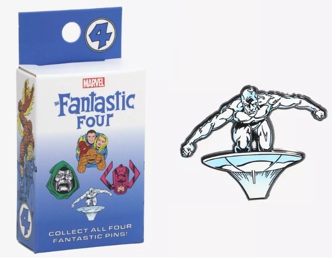 Disney Marvel Fantastic Four First Steps Enamel SILVER SURFER Collectible Pin