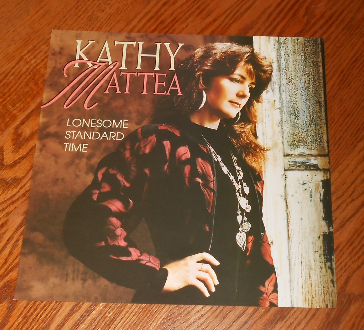 Kathy Mattea Lonesome Standard Time Poster 2-Sided Flat Square 1992 Promo 12×12