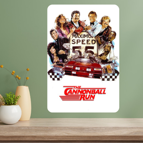 The Cannonball Run Classic Movie Metal Poster Sign