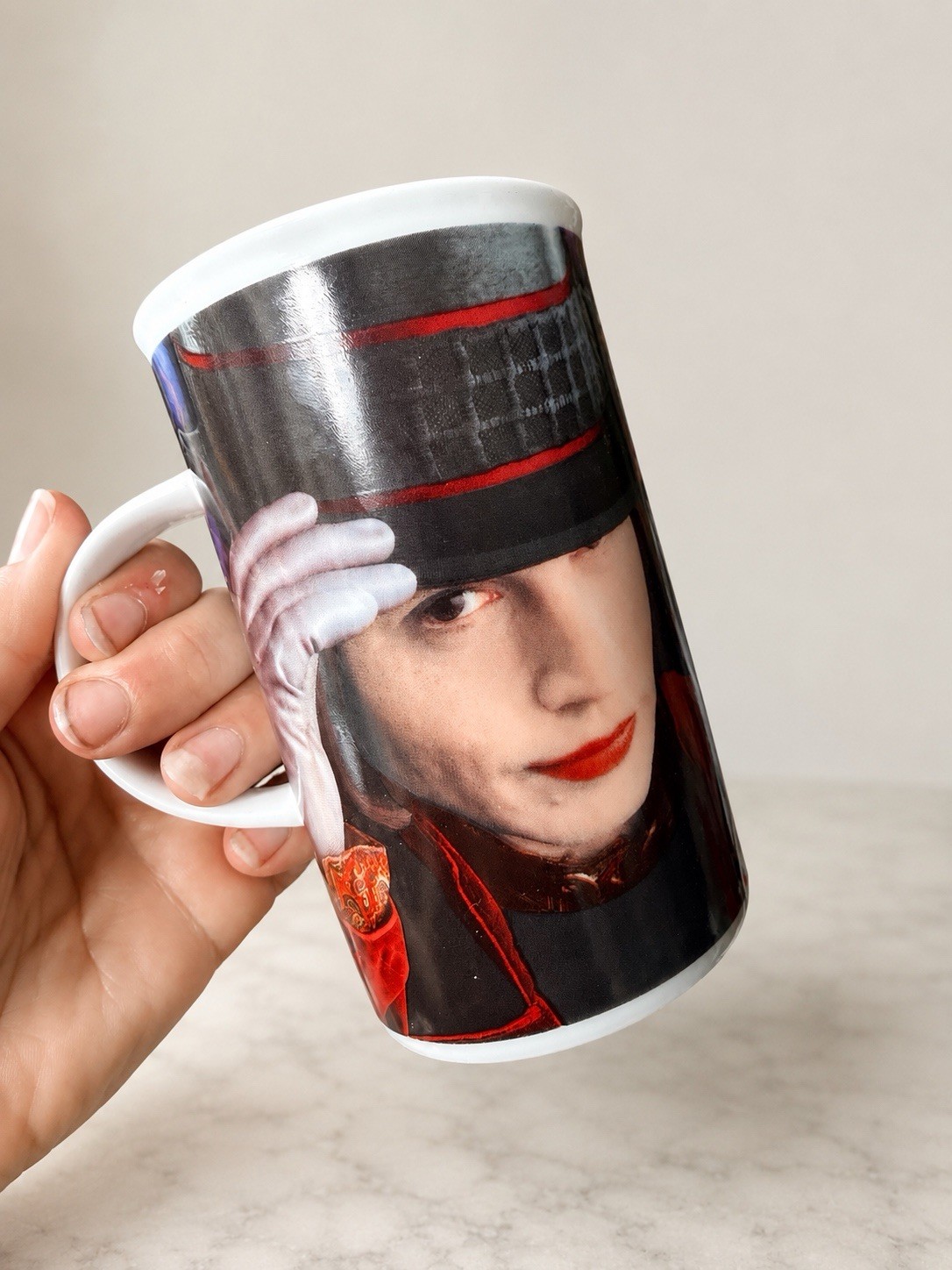 2005 NECA Charlie and the Chocolate Factory Willy Wonka Tall Mug Johnny Depp