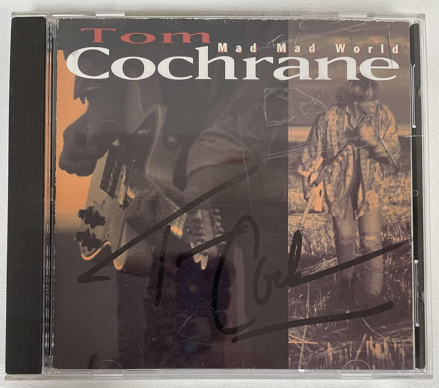 Tom Cochrane Signed Autographed “Mad Mad World” Music CD Compact Disc