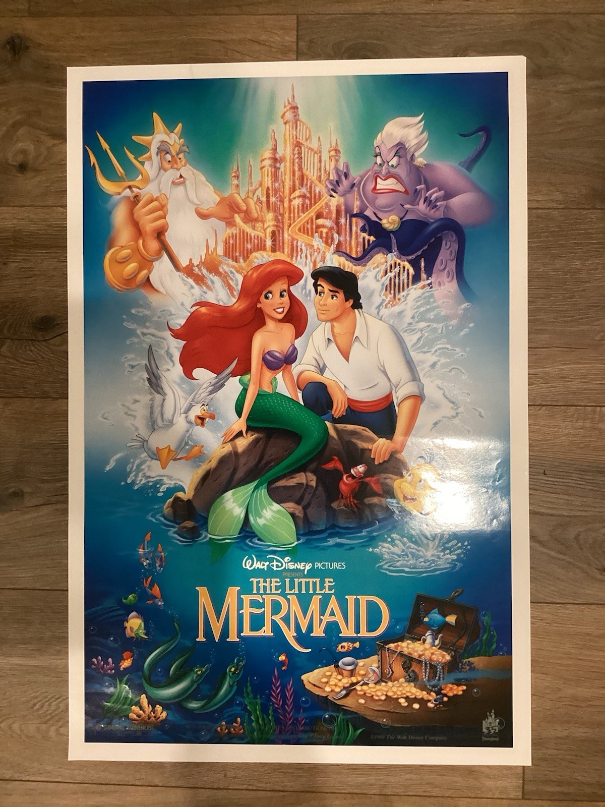 THE LITTLE MERMAID – 18×27 Rolled Movie Poster – 1989 Walt Disney Pictures Ariel