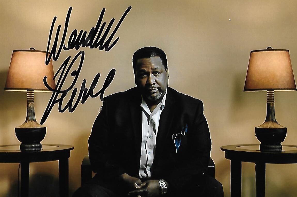 Wendell Pierce autographed 4×6 photo The Wire “Bunk” Selma Actor RARE COA LOOK!!
