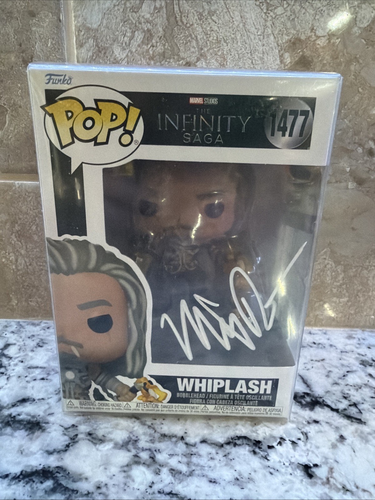 Mickey Rourke Autograph Signed The Infinity Saga Whiplash Funko Pop W/ Holo COA