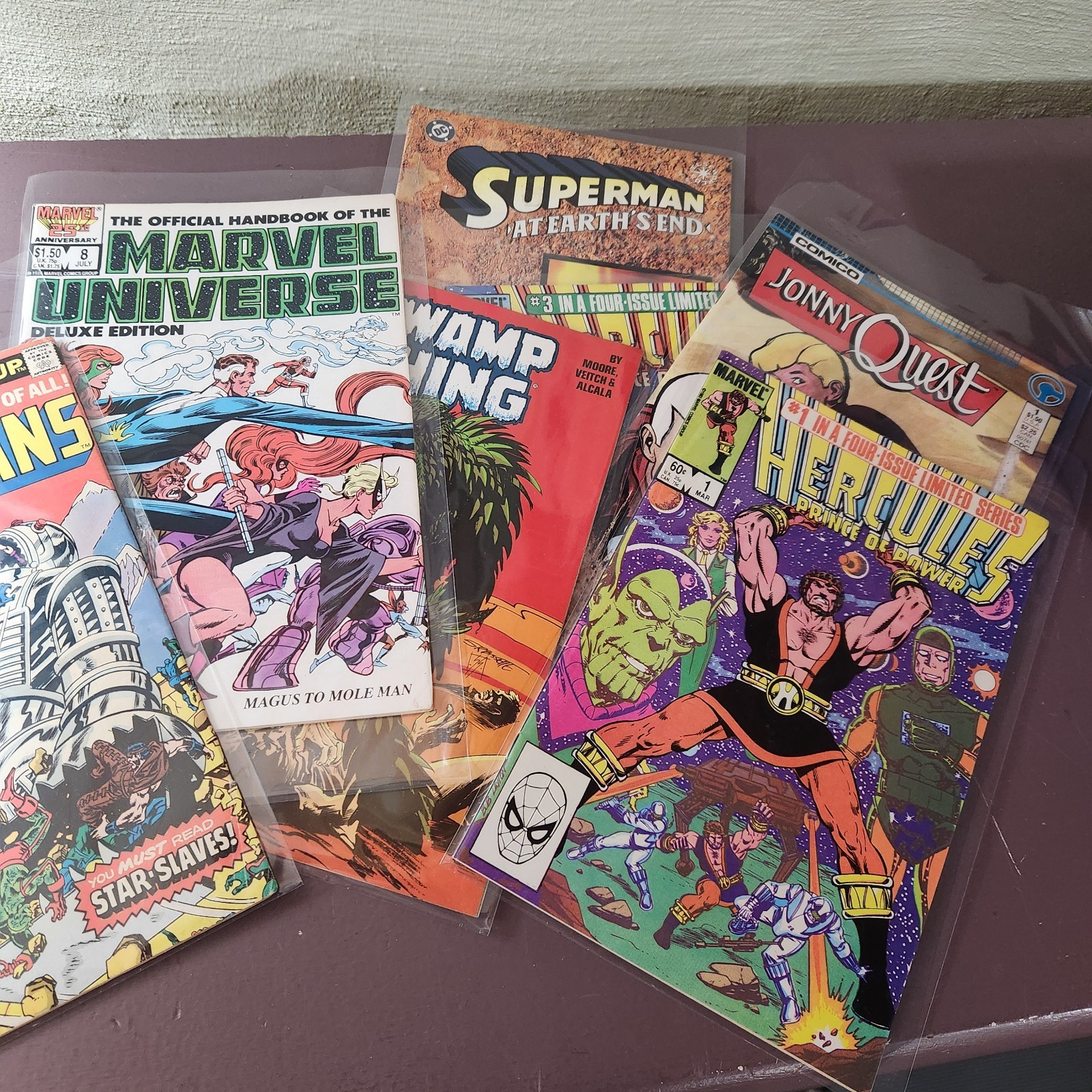 16 DC, Marvel Flash Batman Superman Captain Marvel Hercules John Quist Avengers