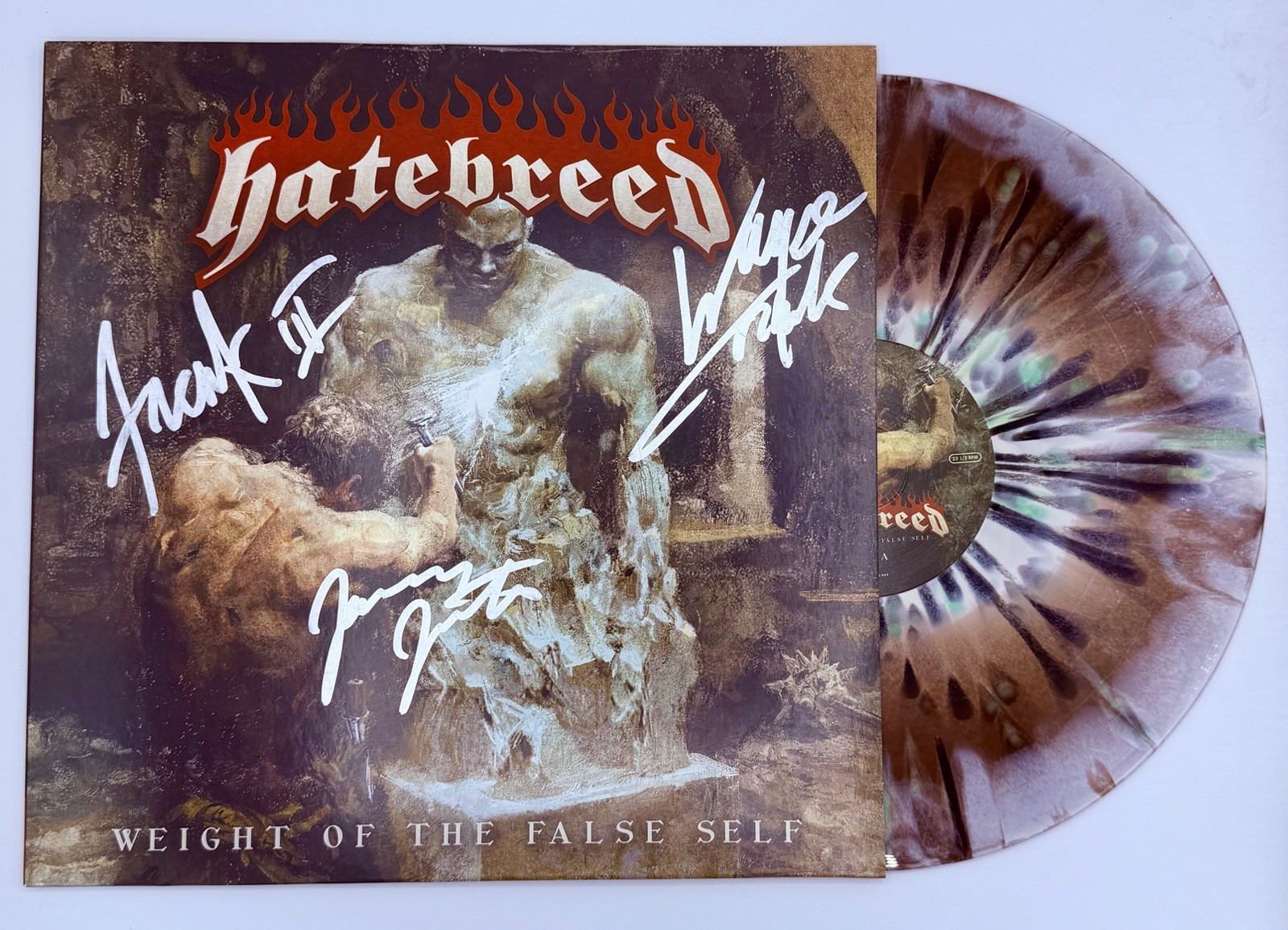 Hatebreed Signed Weight of the False Self Colored Vinyl Record LP Autographed