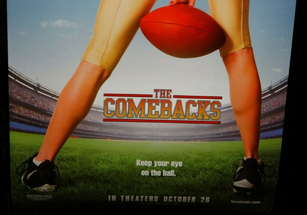 The Comebacks 🎬Original One-sheet Movie Poster Advance Man Cave Football