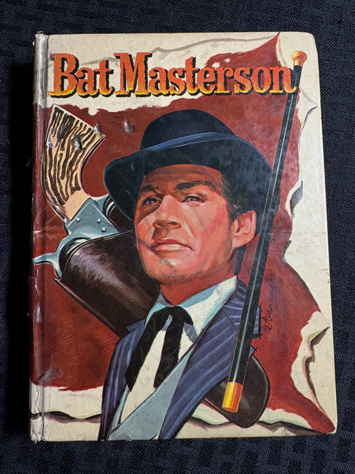 1960 BAT MASTERSON by Wayne C. Lee HD VG 4.0 Whitman 1550 / TV Tie-In
