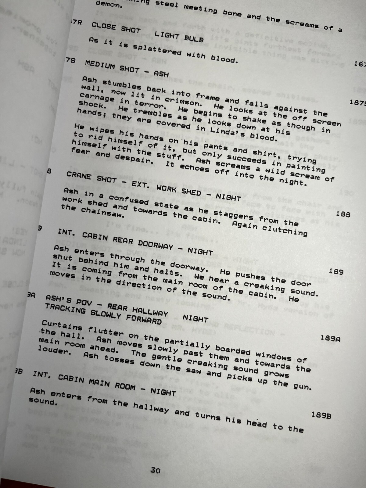 Evil Dead Trilogy Scripts Signed- Autograph Reprints- Horror- :) – The Evil Dead