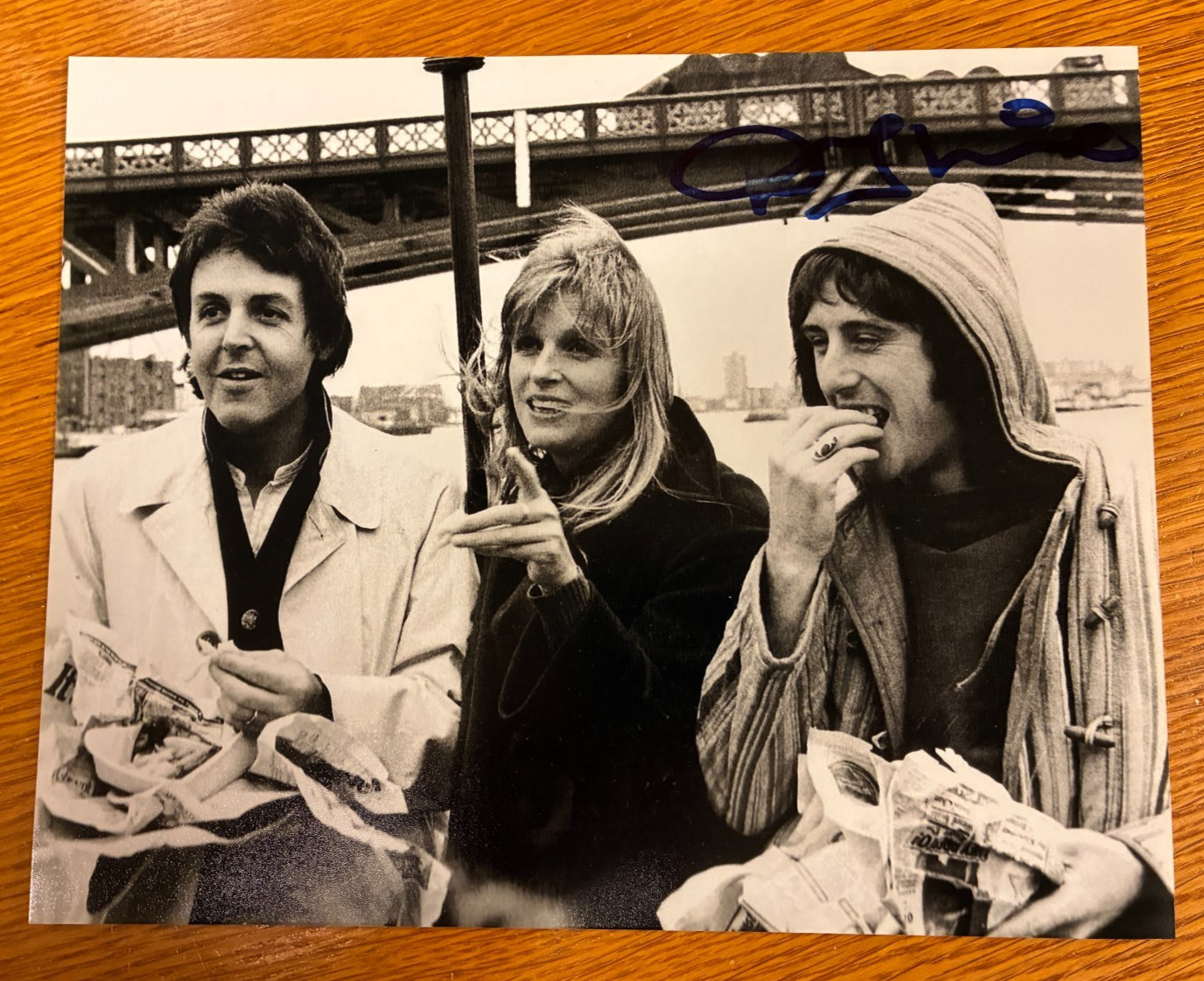 Denny Laine Signed Photo Paul McCartney Wings Autograph COA