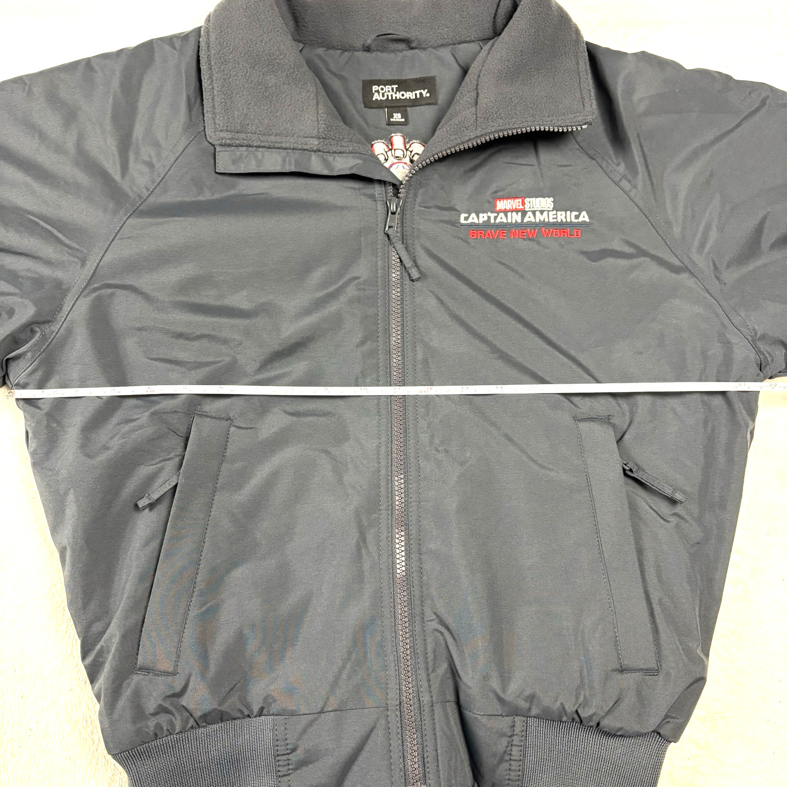 RARE! Captain America Brave New World Marvel Studios Movie Cast Crew Jacket XS