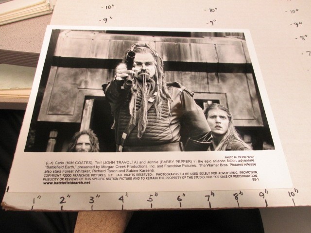 movie photo 2000 BATTLEFIELD EARTH John Travolta L Ron Hubbard Barry Pepper