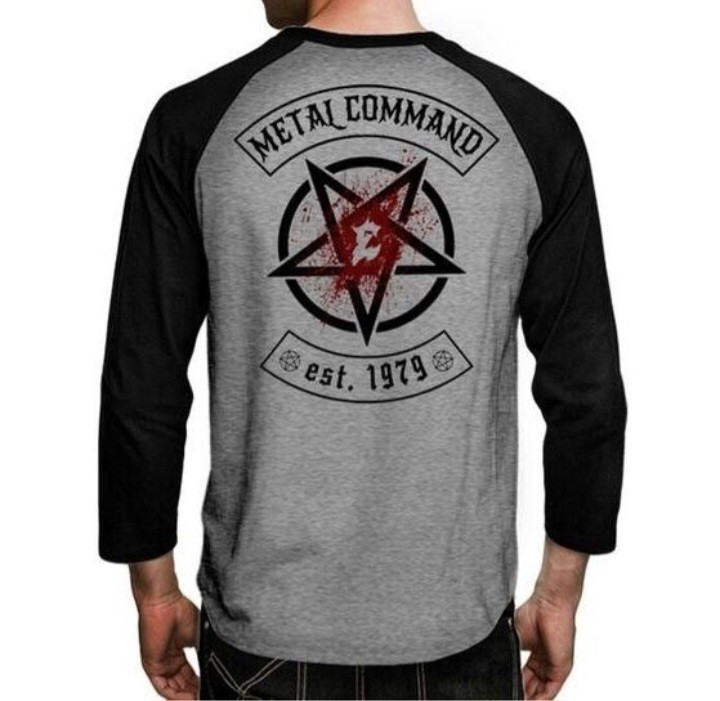 EXODUS – Metal Command Established 1979 Raglan T SHIRT Blk/Gry 3XL/XXXL slayer