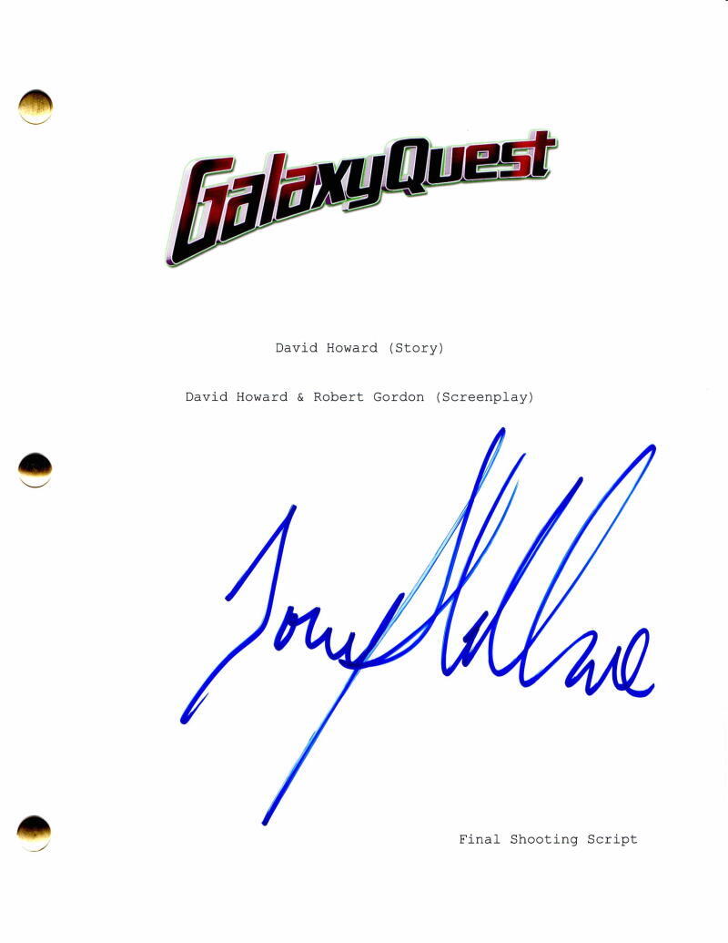 Tony Shalhoub Signed Autograph Galaxy Quest Full Movie Script w/ Alan Rickman