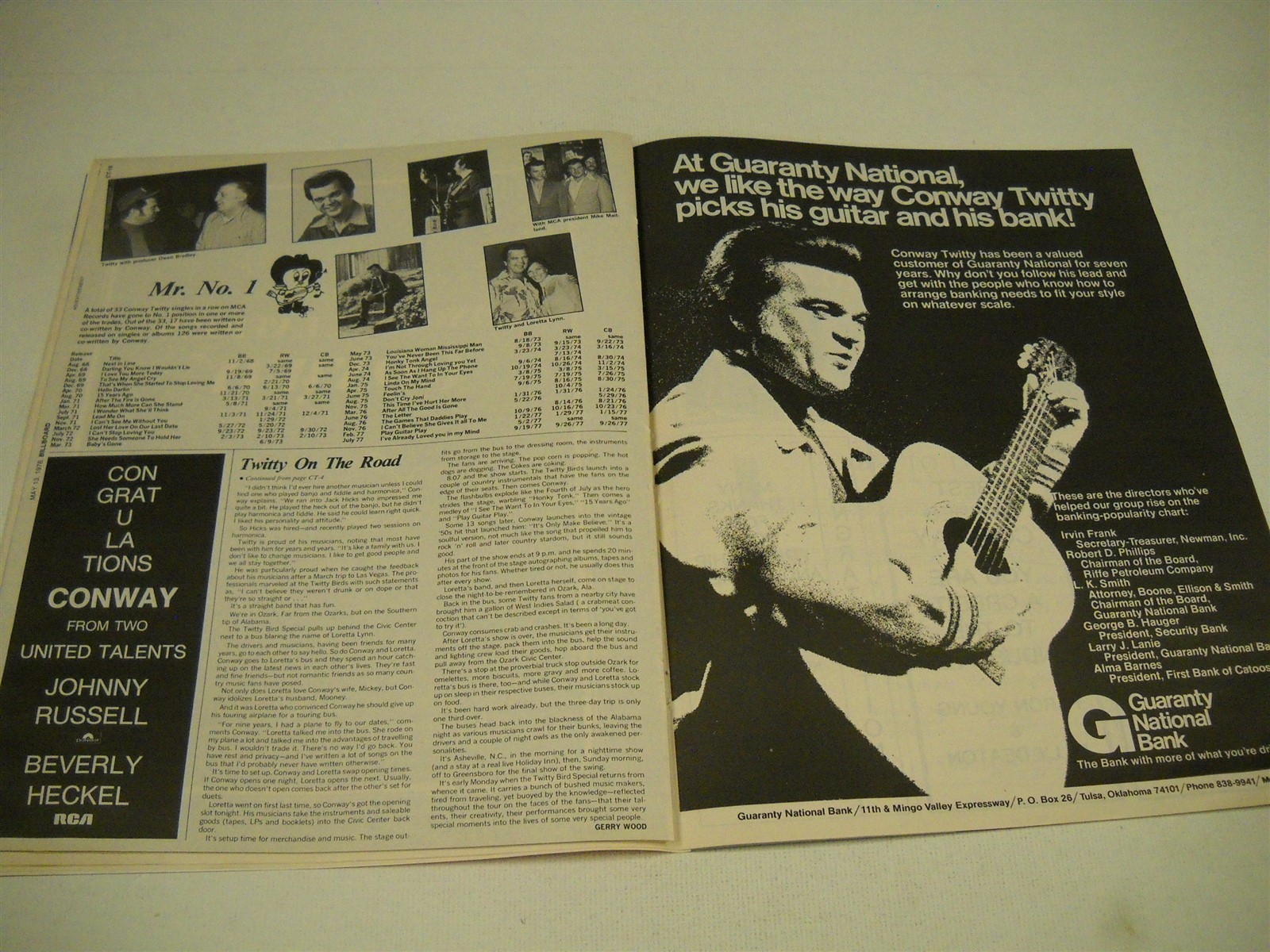 CONWAY TWITTY Rare 1978 Large 28-page PROMO TRIBUTE BOOKLET pics/ads/text/more