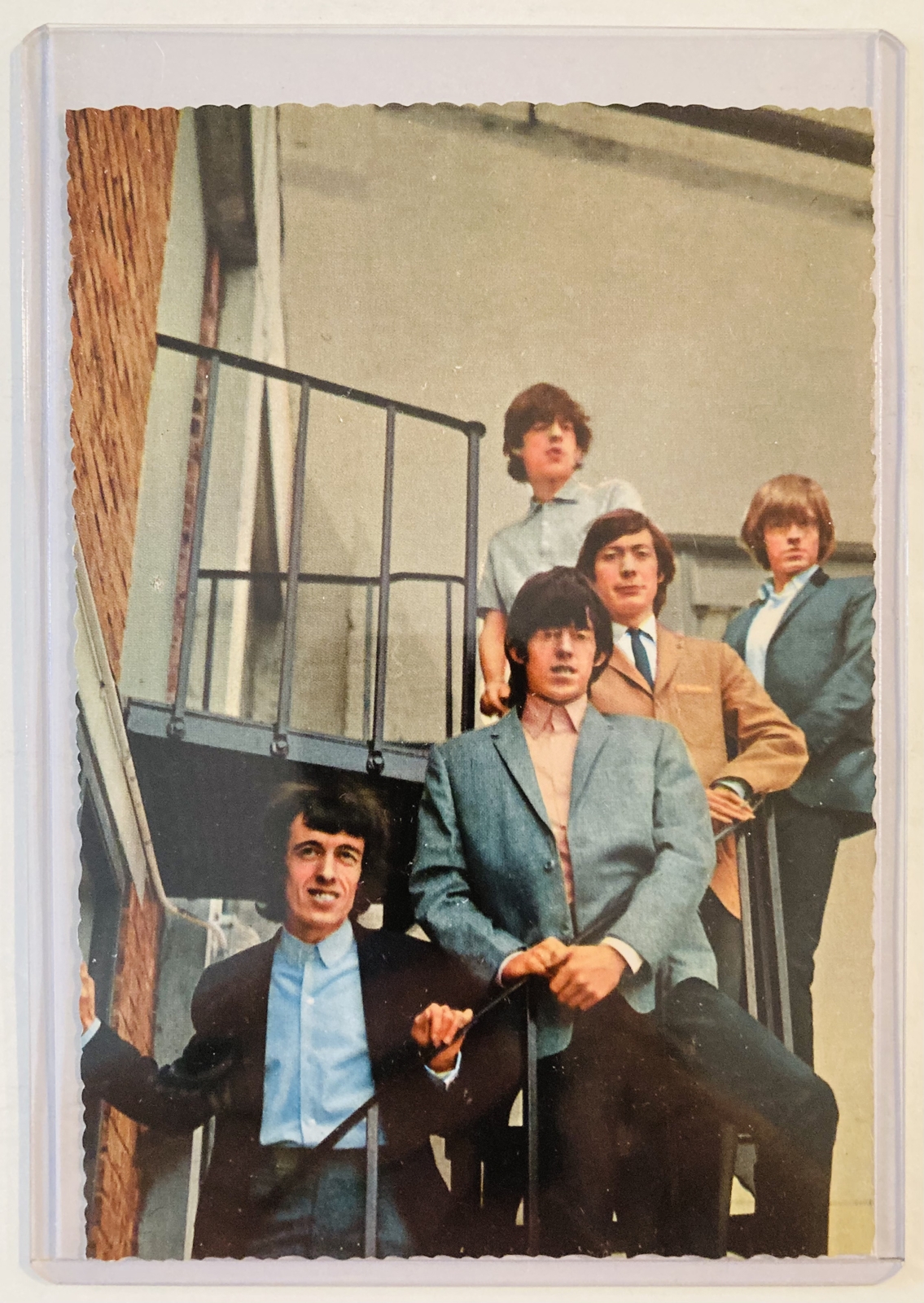 Rolling Stones Deckle Edge Postcard Color 1960s Rueger Germany Michael Lyons 313