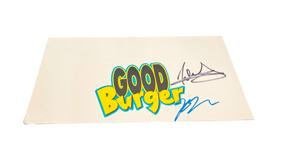 KENAN THOMPSON KEL MITCHELL SIGNED SDCC GOOD BURGER PROMO PAPER HAT NICKELODEON