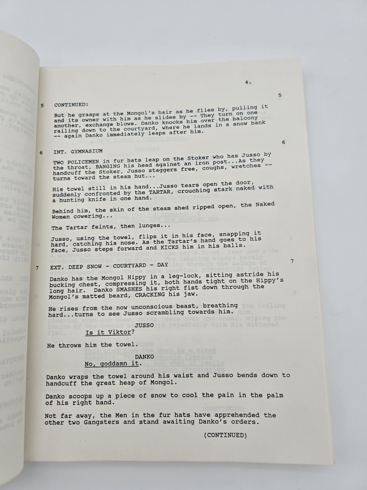 RED HEAT / Walter Hill 1987 Screenplay, Arnold Schwarzenegger & Jim Belushi film