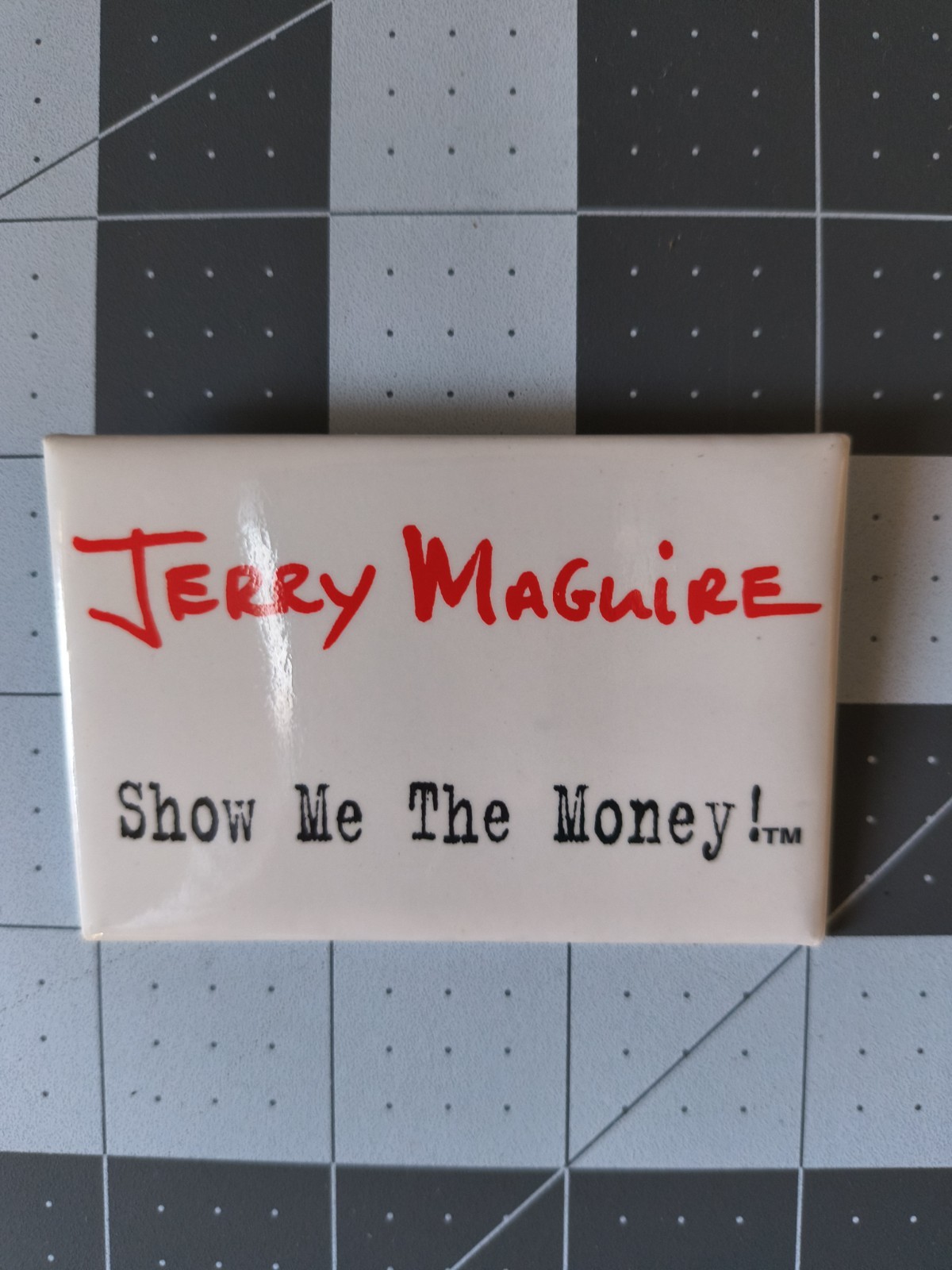 Jerry Maguire Show Me The Money Pinback Button 3×2 Vintage Movie Memorabilia