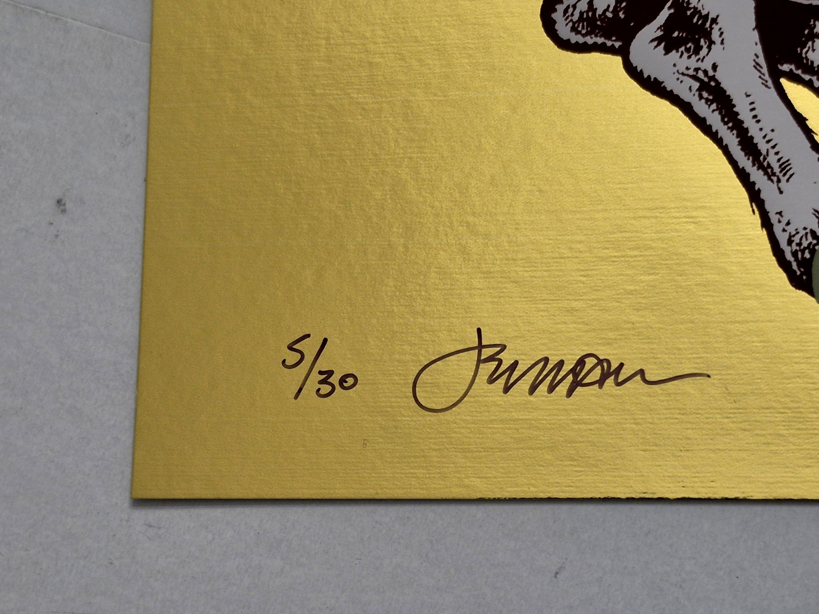Jermaine Rogers WE CARRY EACH OTHER Mini Print GOLD FOIL #/30 Poster 9×12 Dcon