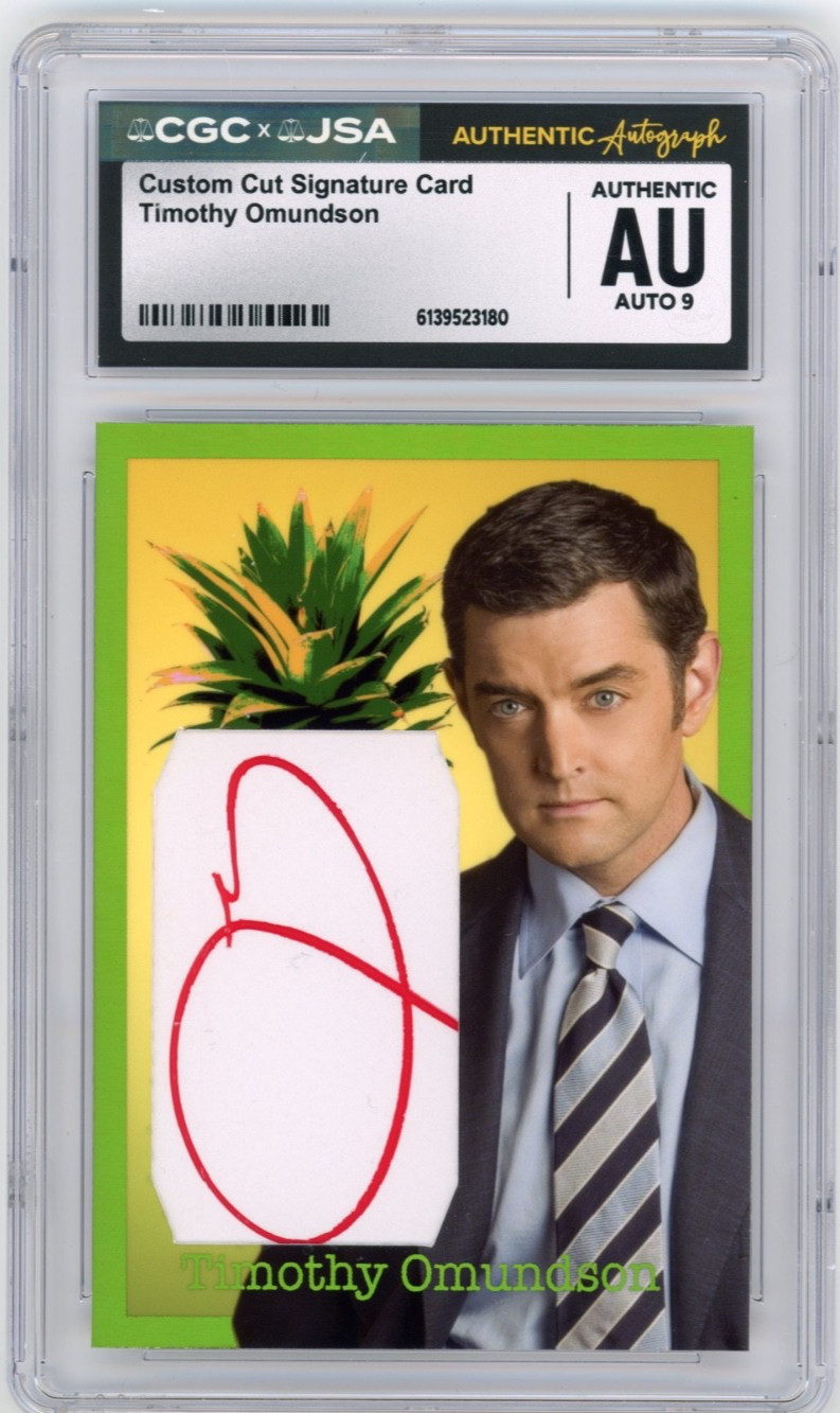 Timothy Omundson Signed Custom Cut Psych Trading Card JSA CGC Auto 9 Autograph
