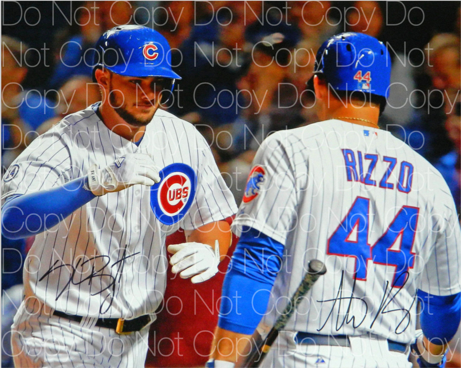 Cubs signed RIZZO & KRIS BRYANT 3 8X10 photo picture poster autograph RP