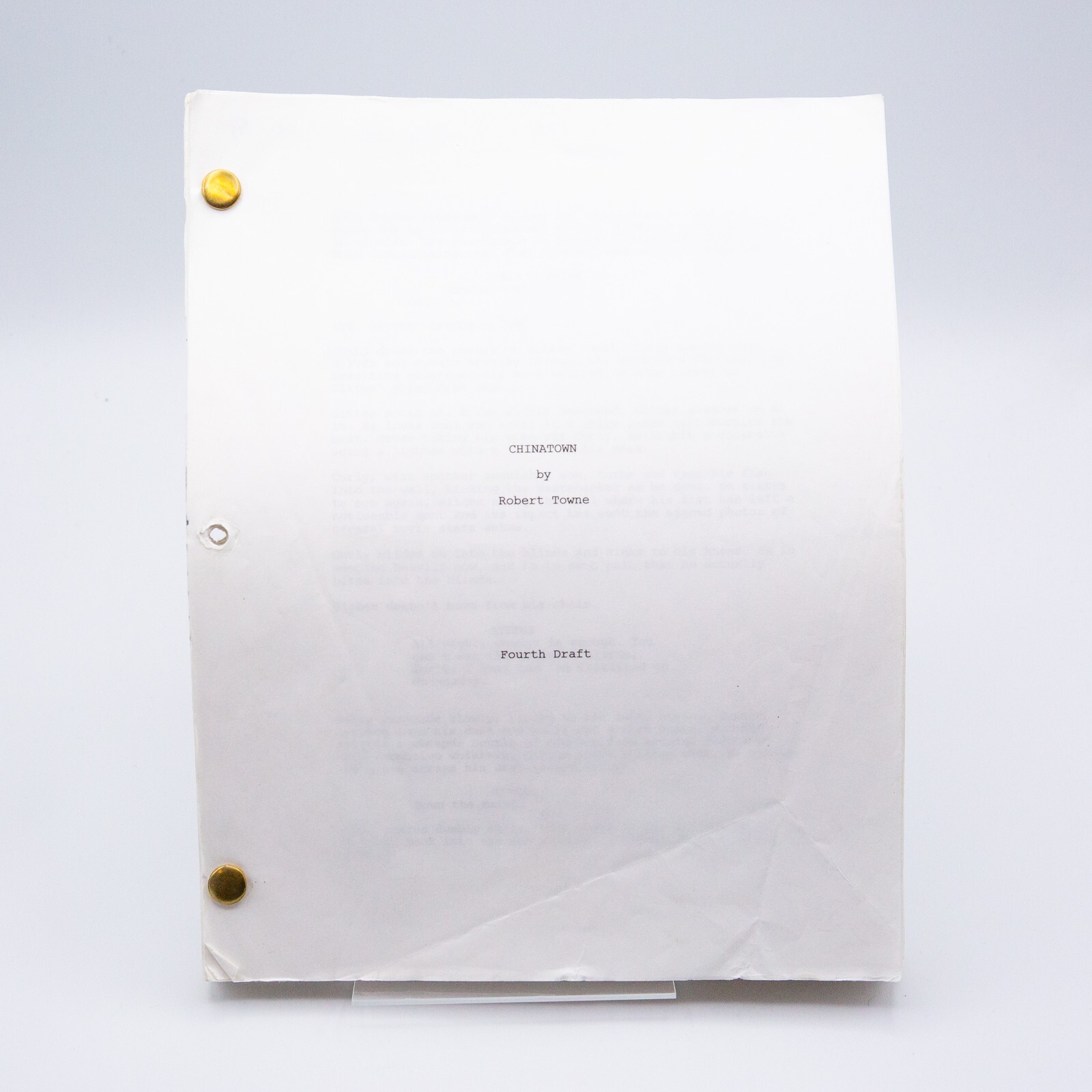 Chinatown Film Script REPRINT Full Movie Screenplay Robert Towne Academy Award