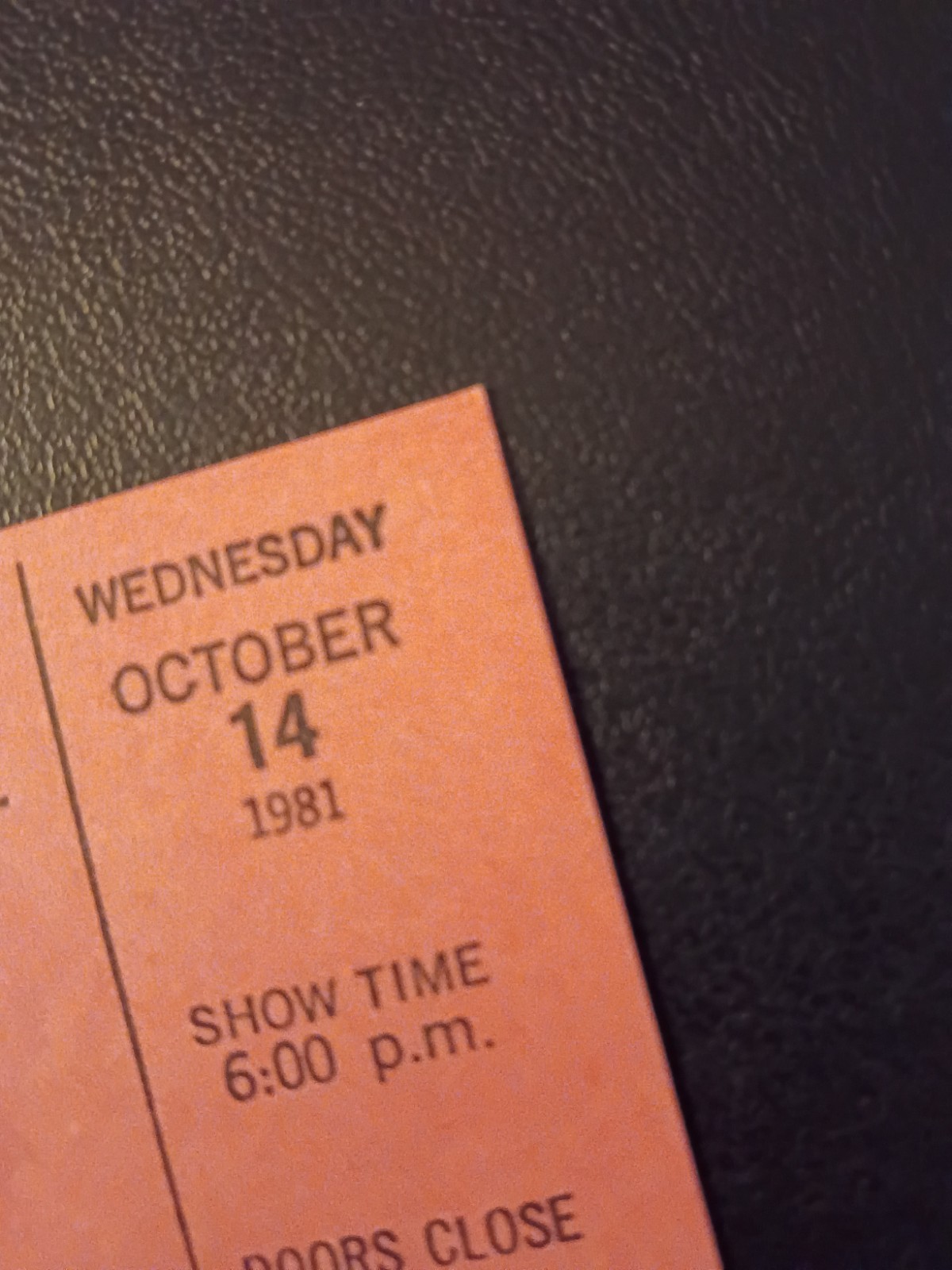Solid Gold – TV Show taping ticket – Oct 14, 1981 – Andy Gibb And Marilyn McCoo