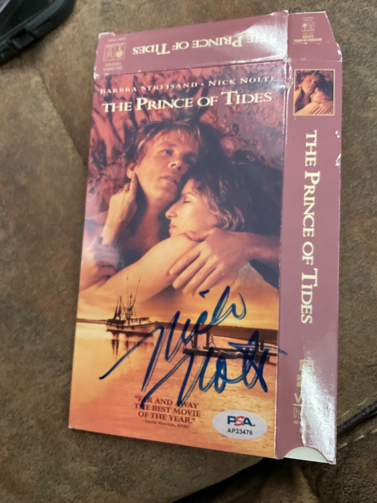 NICK NOLTE SIGNED 8 TRACK THE PRINCE OF TIDES BARBARA STREISAND PSA AP23476