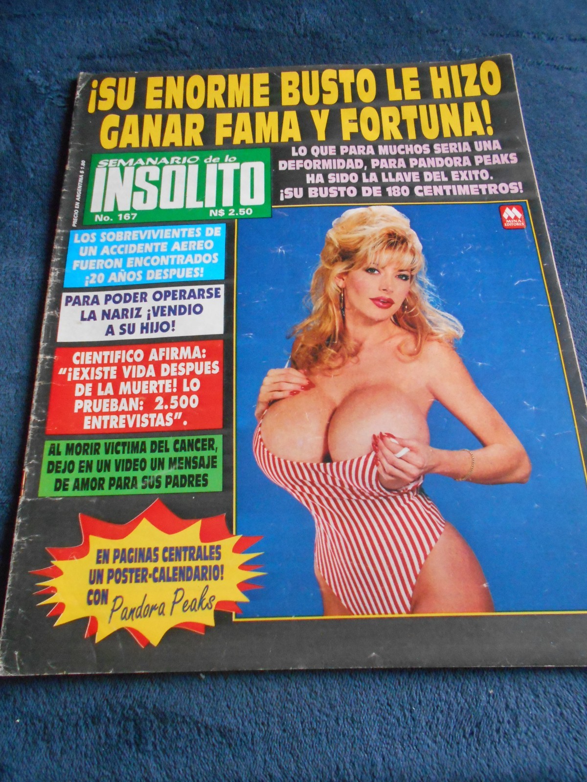 INSOLITO magazine PANDORA PEAKS sexy woman POSTER CALENDAR GAY GHOST lgbt RARE