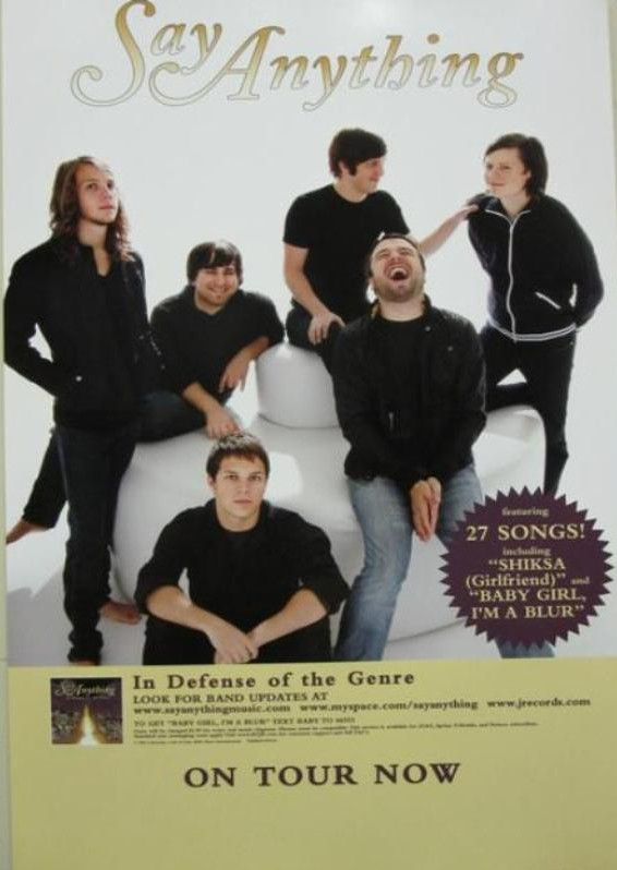 SAY ANYTHING 2007 IN DEFENSE OF THE GENRE PROMO POSTER Flawless NEW old stock