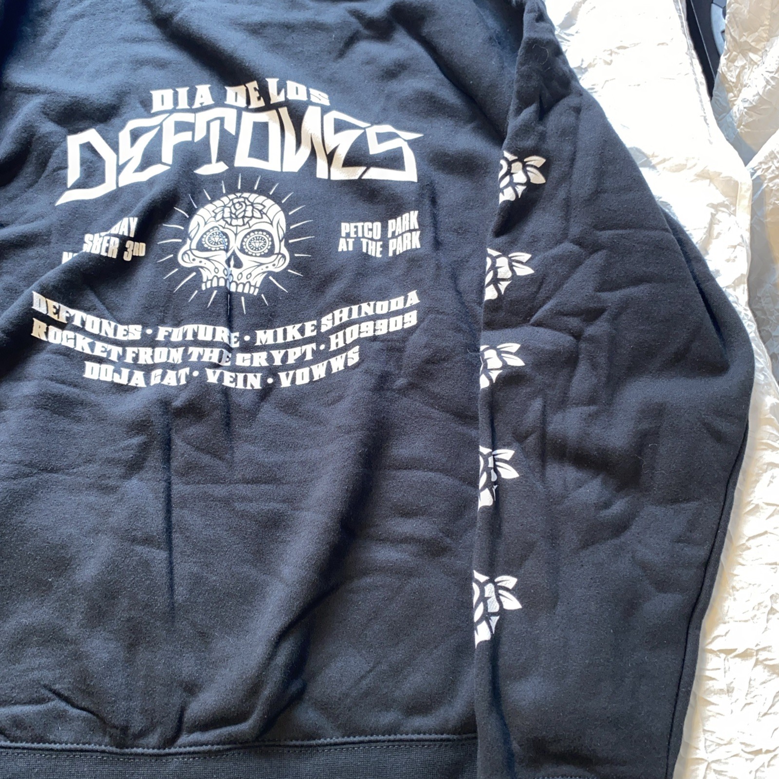 Dia De Los Deftones #1 2018 Petco Park Zip-up Hoodie L New Official Merchandise