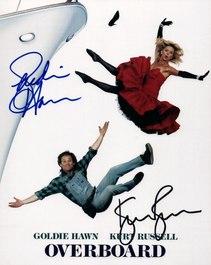 Kurt Russell Goldie Hawn signed 8×10 Picture autographed Photo Pic and COA