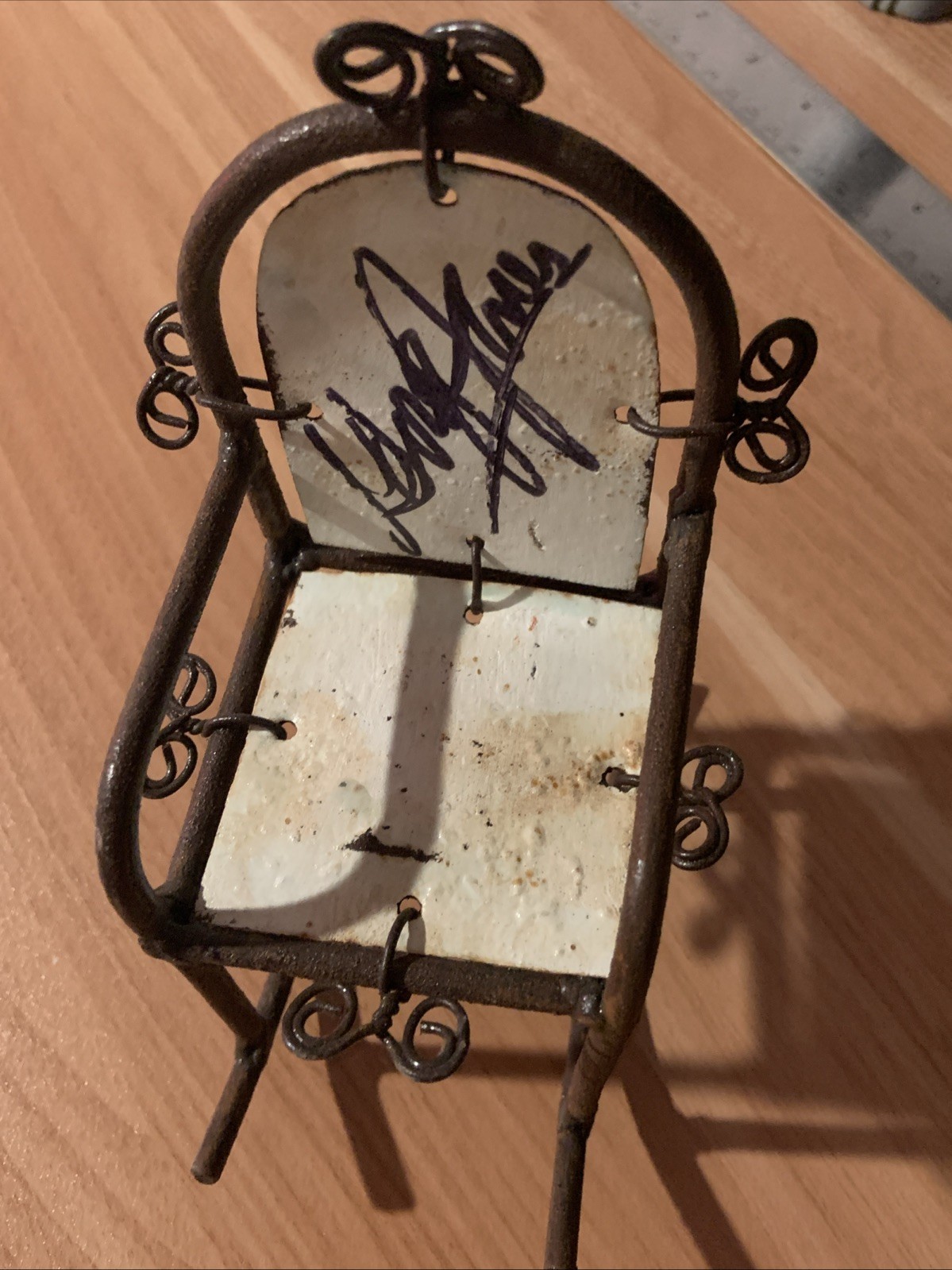 George Jones Autographed Metal Rocking Chair