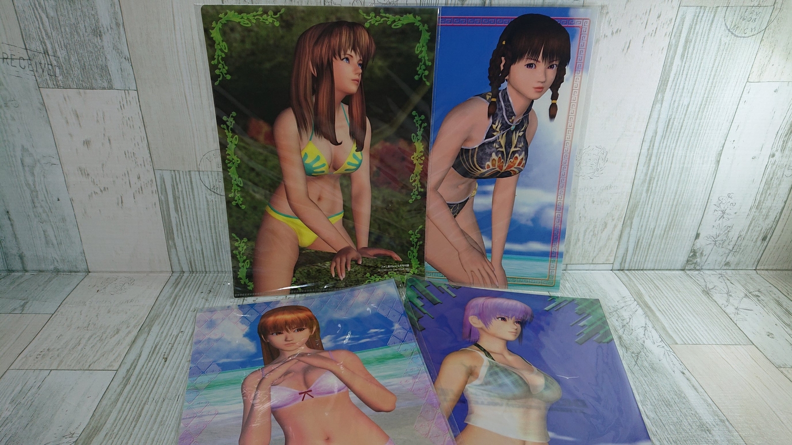 Dead or Alive Extreme Beach Volleyball Clear File Set of 4 Kasumi Ayane USED